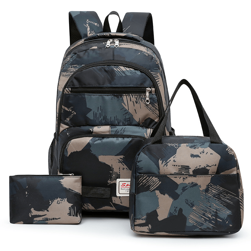 Large Capacity Laptop Backpack Lightweight Preppy School Bag for Travel