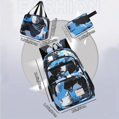 Large Capacity Laptop Backpack Lightweight Preppy School Bag for Travel