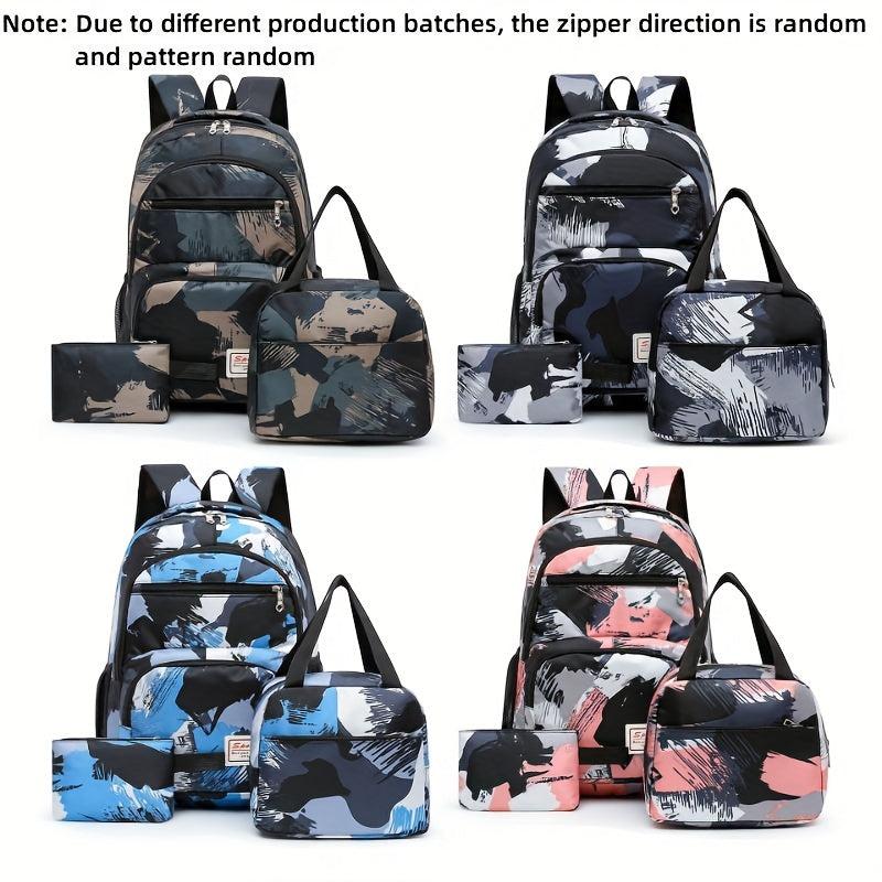 Large Capacity Laptop Backpack Lightweight Preppy School Bag for Travel