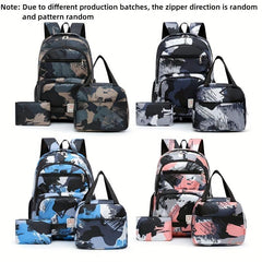 Large Capacity Laptop Backpack Lightweight Preppy School Bag for Travel
