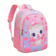 Cartoon Animal Print Backpack Lightweight Schoolbag for Kids