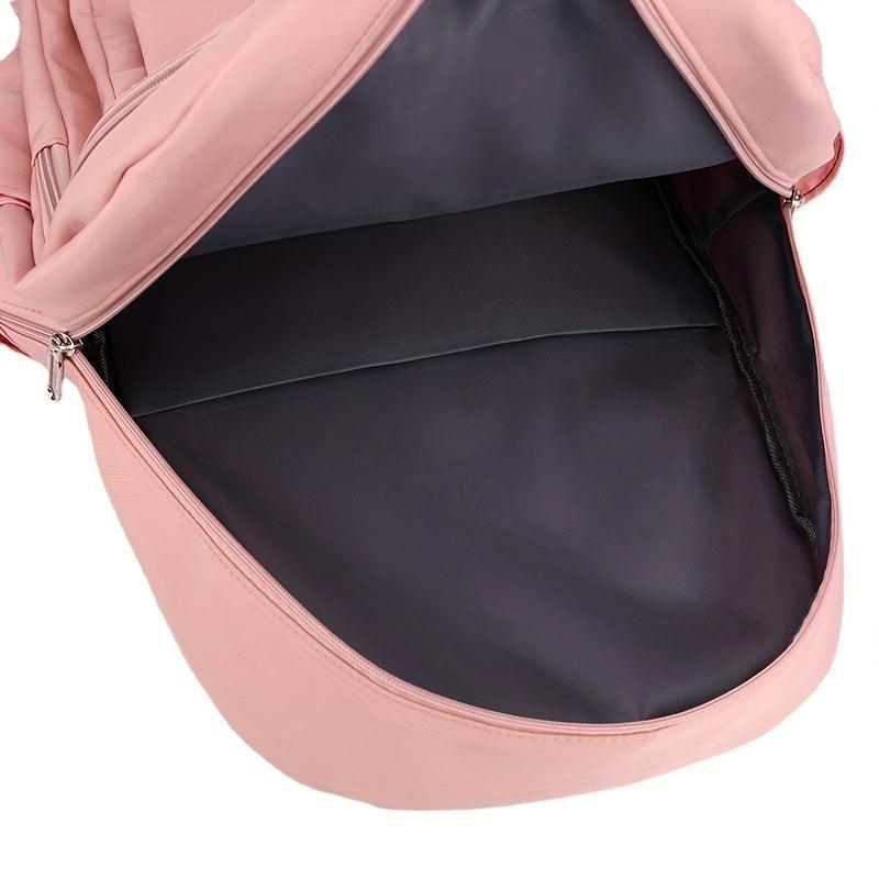 Large Capacity Preppy Backpack Waterproof School Daypack