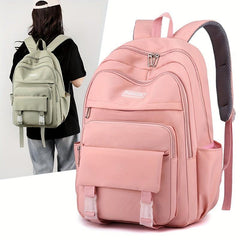 Large Capacity Preppy Backpack Waterproof School Daypack