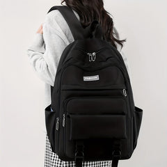 Large Capacity Preppy Backpack Waterproof School Daypack