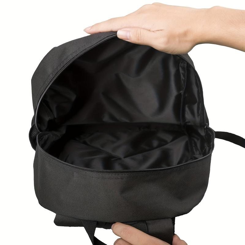 Colorblock Pattern Zipper Backpack Laptop Travel Bag
