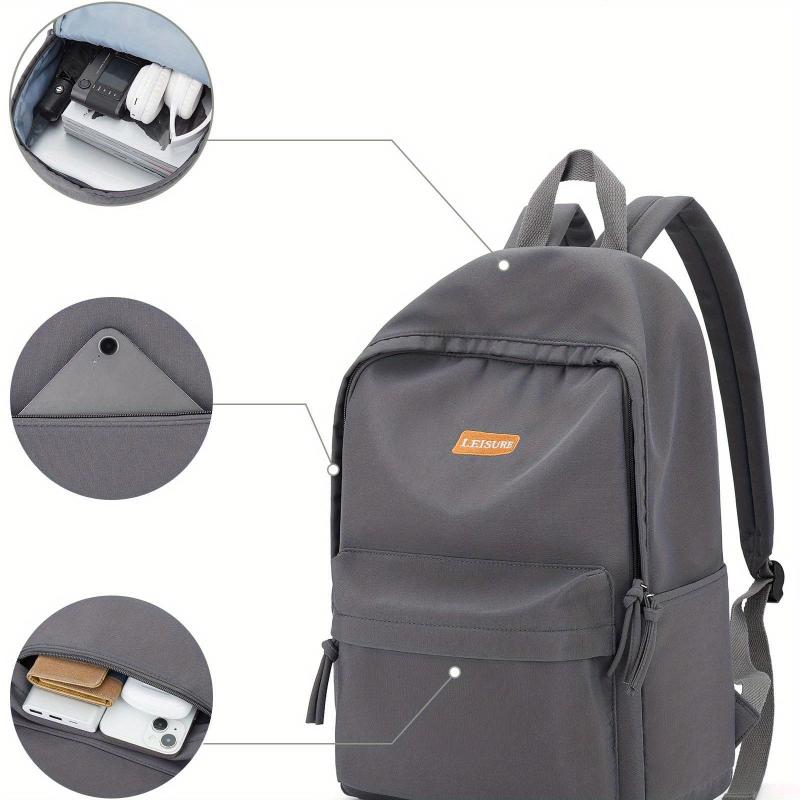 Large Capacity School Bag Laptop Storage Daypack Business Trip Bag