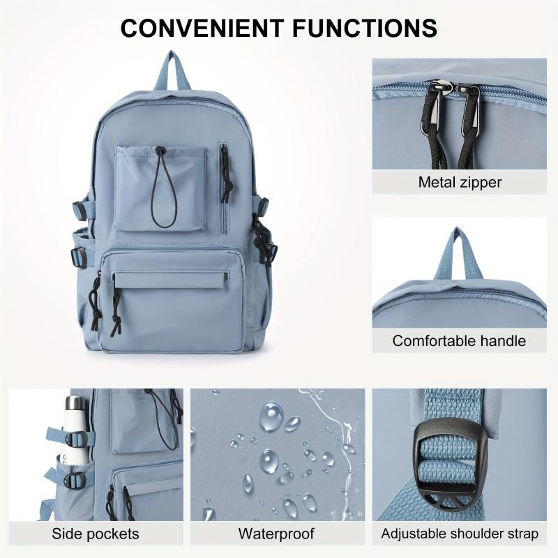 Large Capacity Preppy Backpack Back To School Bag