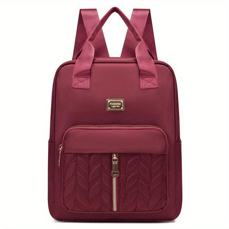 Quilted Classic Travel Backpack Portable Casual School Bag