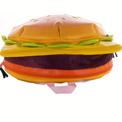 Cheeseburger Backpack Creative Cartoon School Bag Student Bookbag