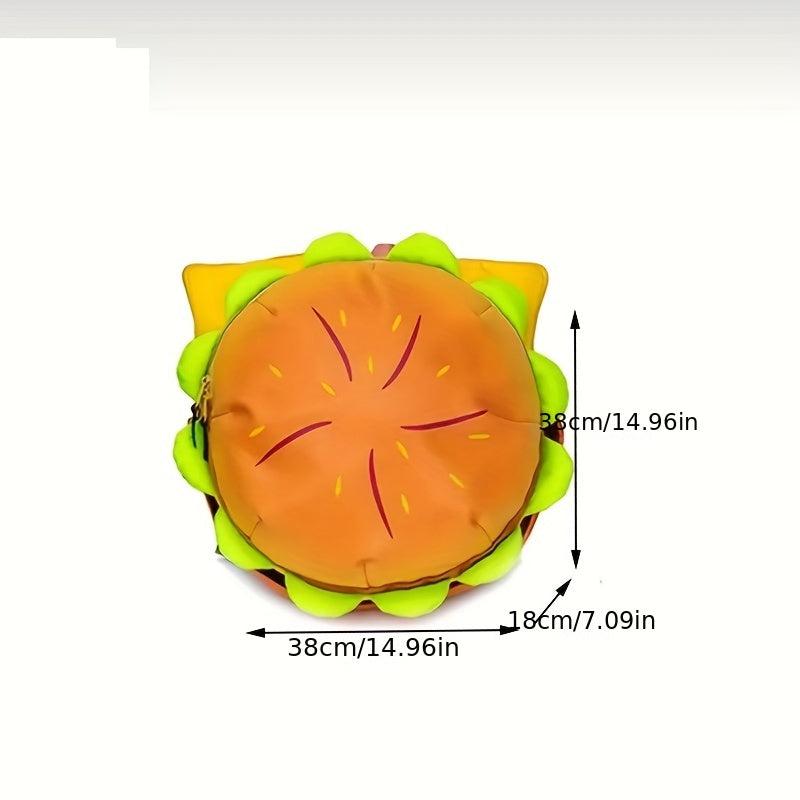 Cheeseburger Backpack Creative Cartoon School Bag Student Bookbag