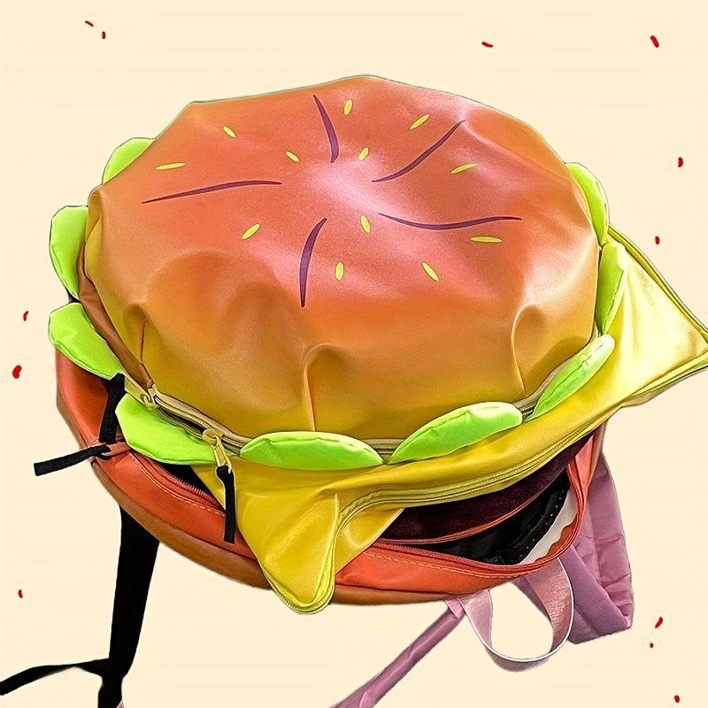 Cheeseburger Backpack Creative Cartoon School Bag Student Bookbag