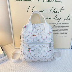 Sequin Decor Mini Canvas Backpack: Versatile Handbag & Purse 23x9x26