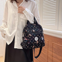 Sequin Decor Mini Canvas Backpack: Versatile Handbag & Purse 23x9x26