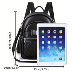 Bowknot Mini Backpack PU Leather Convertible Shoulder Bag Purse