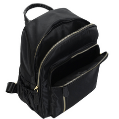 Casual Minimalist Zipper Backpack Solid Storage Bag Travel Versatile Bag