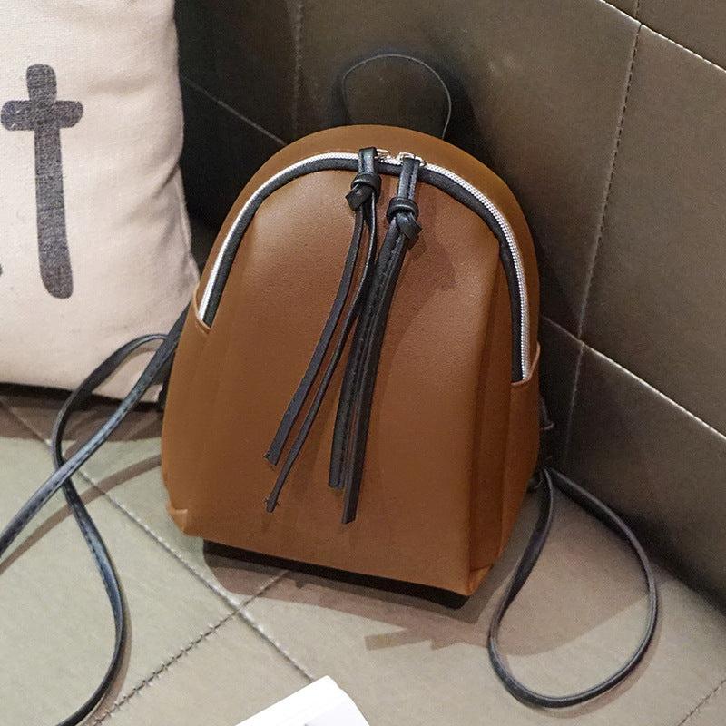 Stylish Mini Pink Backpack with Knot Detail