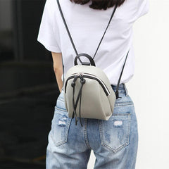 Stylish Mini Pink Backpack with Knot Detail