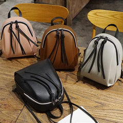 Stylish Mini Pink Backpack with Knot Detail