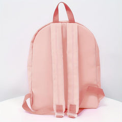 Chenille Letter Travel Backpack For Girls Women School Bag