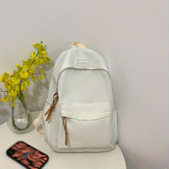 Large Capacity Nylon School Travel Backpack Lightweight Durable