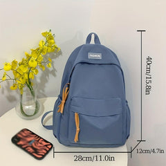Large Capacity Nylon School Travel Backpack Lightweight Durable