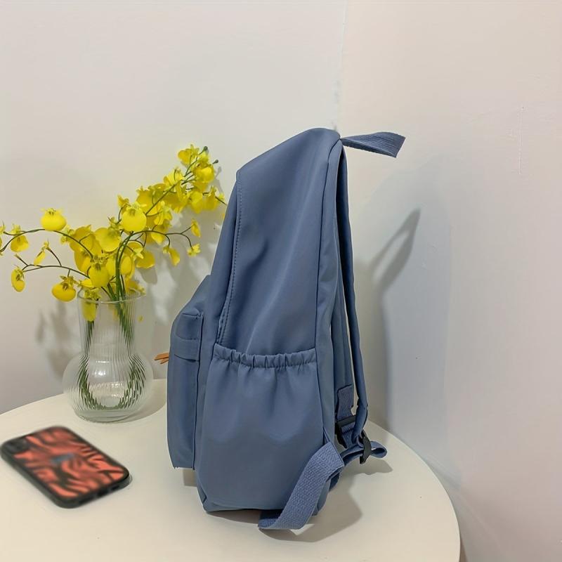 Large Capacity Nylon School Travel Backpack Lightweight Durable