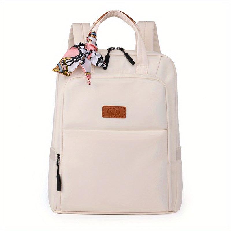 Nylon Laptop Backpack Lightweight Travel Schoolbag