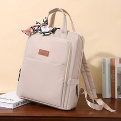 Nylon Laptop Backpack Lightweight Travel Schoolbag