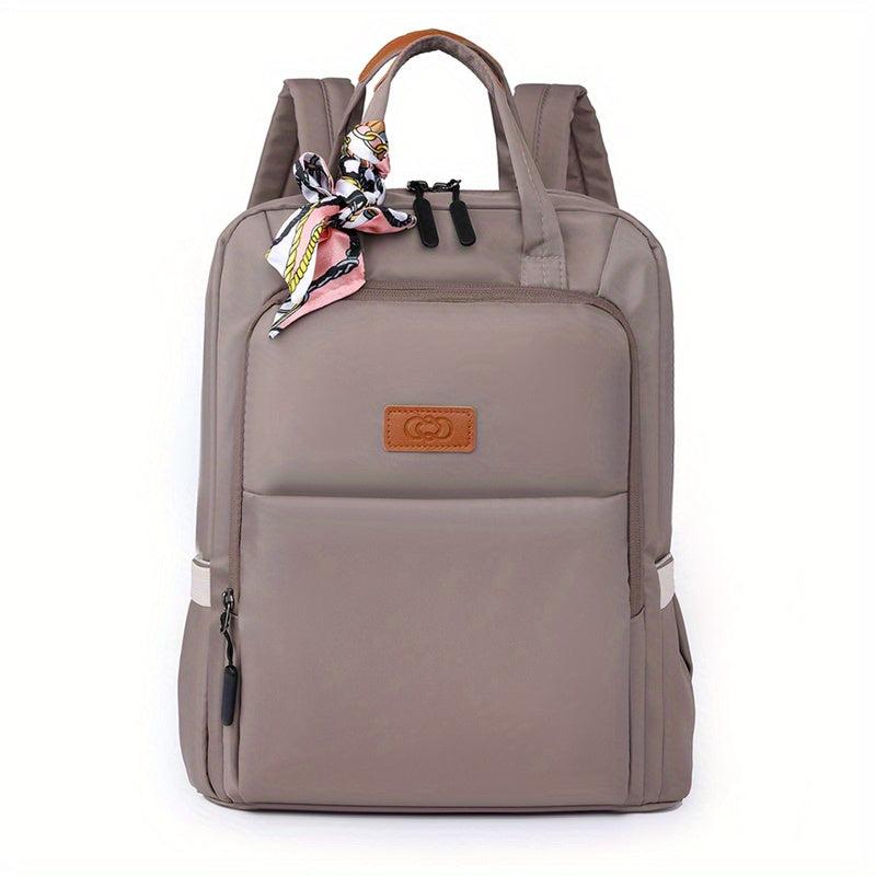Nylon Laptop Backpack Lightweight Travel Schoolbag