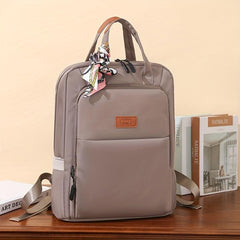 Nylon Laptop Backpack Lightweight Travel Schoolbag