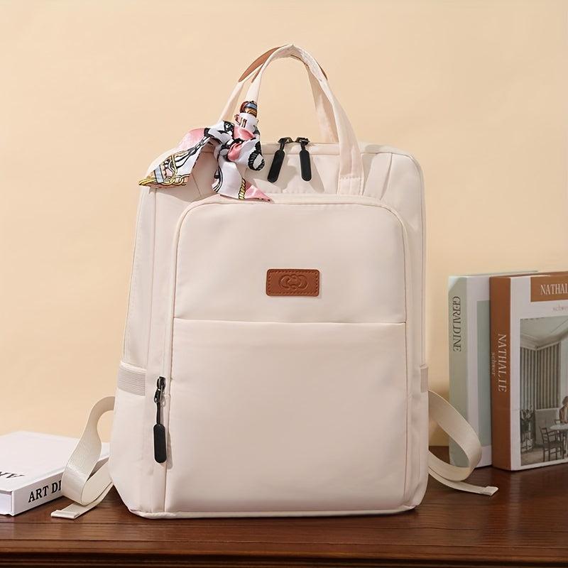 Nylon Laptop Backpack Lightweight Travel Schoolbag