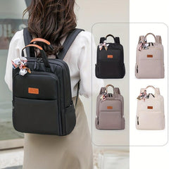 Nylon Laptop Backpack Lightweight Travel Schoolbag