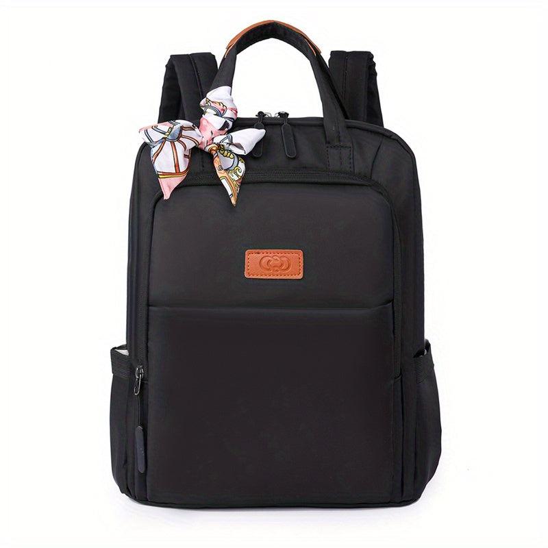 Nylon Laptop Backpack Lightweight Travel Schoolbag