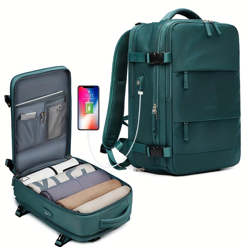 Waterproof Travel Backpack with USB Charging Port