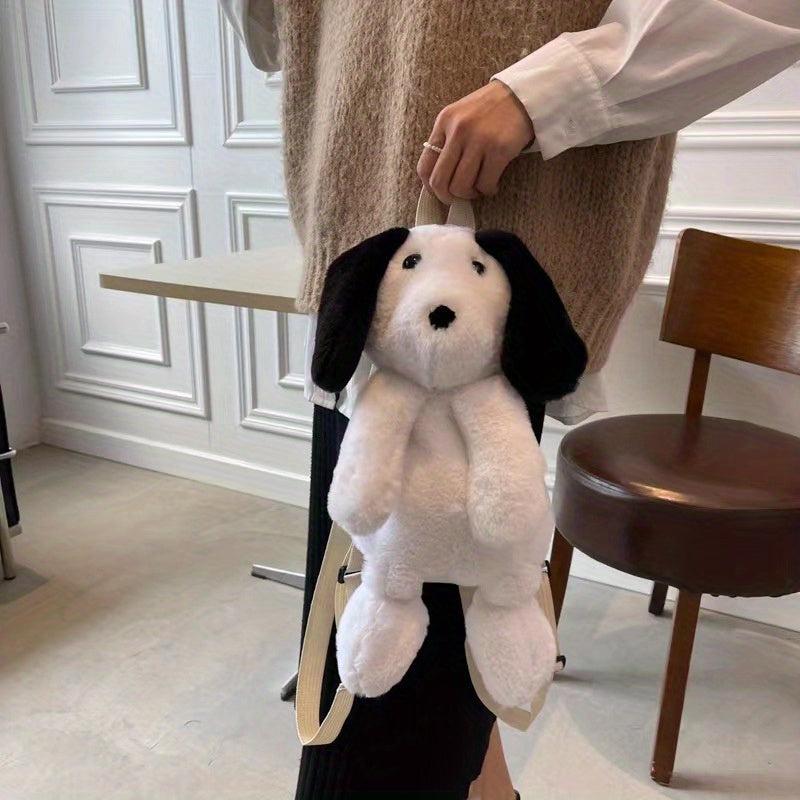 Plush Puppy Backpack Cartoon Funny Backpack For Girls & Women