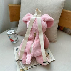 Plush Puppy Backpack Cartoon Funny Backpack For Girls & Women