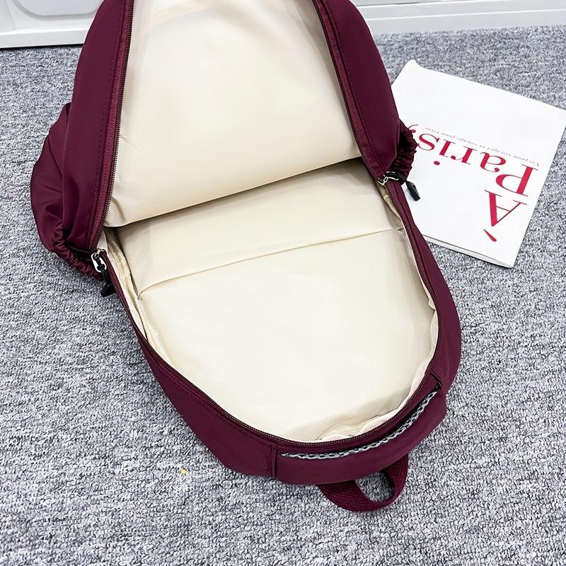 Preppy Style School Backpack Nylon Laptop Bookbag Travel Camping Schoolbag