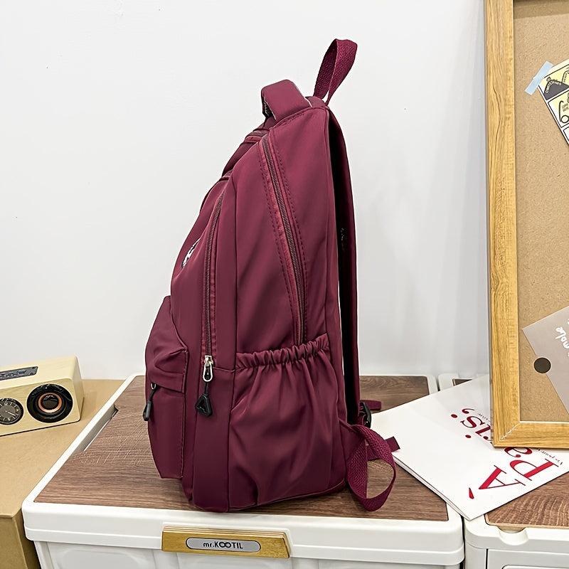 Preppy Style School Backpack Nylon Laptop Bookbag Travel Camping Schoolbag
