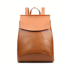 Vintage Rucksack Women's Travel Daypack Solid Storage Backpack