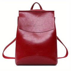 Vintage Rucksack Women's Travel Daypack Solid Storage Backpack