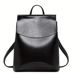 Vintage Rucksack Women's Travel Daypack Solid Storage Backpack