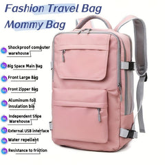 Colorblock Sports Backpack Multifunctional Travel Bag
