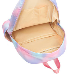 3pcs Tie Dye Women's Backpack Set for Casual Travel
