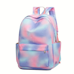 3pcs Tie Dye Women's Backpack Set for Casual Travel