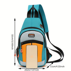 Sling Backpack Pocket Chest Bag for Travel Hiking Cycling