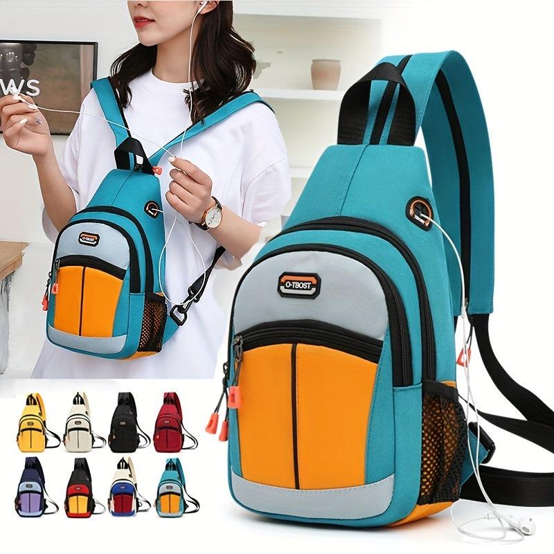 Sling Backpack Pocket Chest Bag for Travel Hiking Cycling