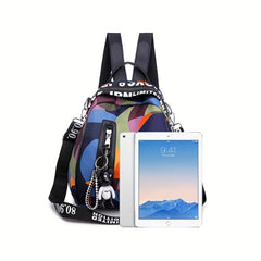 Colorful Convertible Backpack Purse Stylish Two way Daypack Women's Casual Shoul