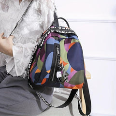 Colorful Convertible Backpack Purse Stylish Two way Daypack Women's Casual Shoul