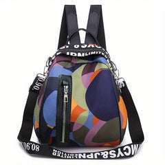 Colorful Convertible Backpack Purse Stylish Two way Daypack Women's Casual Shoul