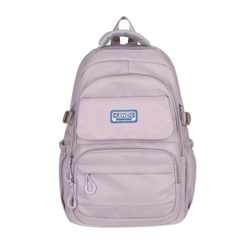 Large Capacity Preppy Backpack Lightweight School Daypack